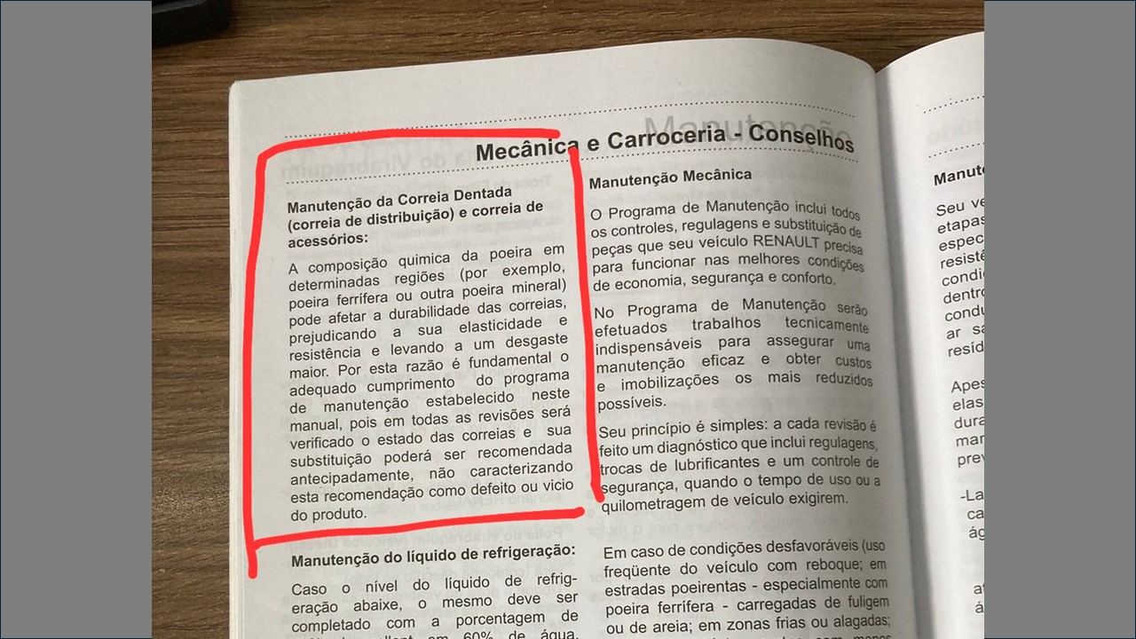 Guia troca preventiva da correia dentada