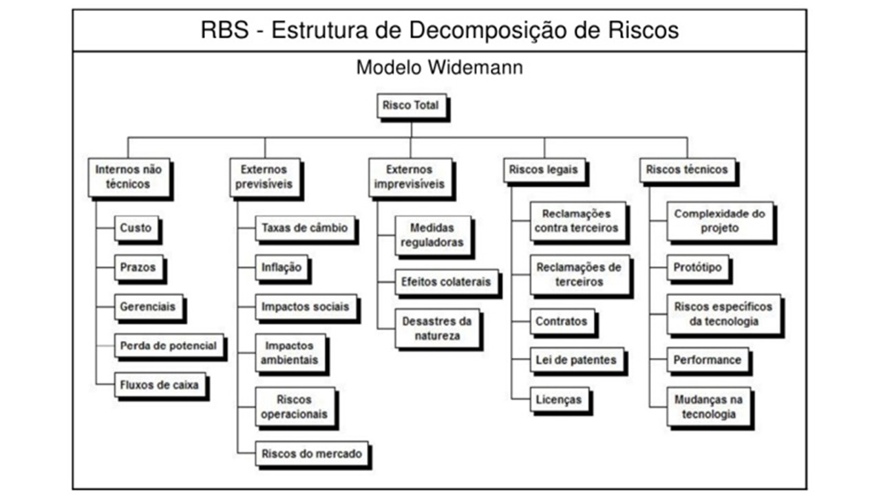 Exemplo de Estrutura Analítica dos Riscos (EAR)