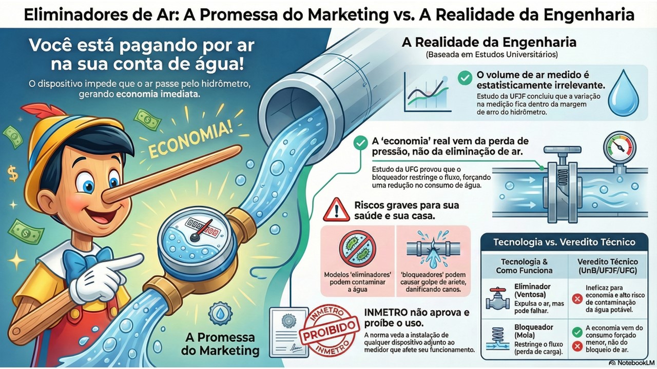 Esquema resumo do marketing do bloqueador de ar
